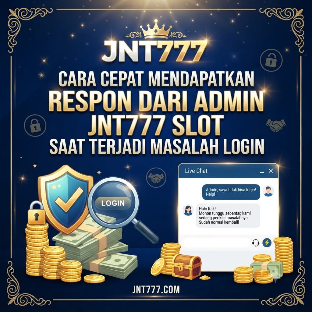 Cara Cepat Mendapatkan Respon dari Admin JNT777 Slot Saat Terjadi Masalah Login